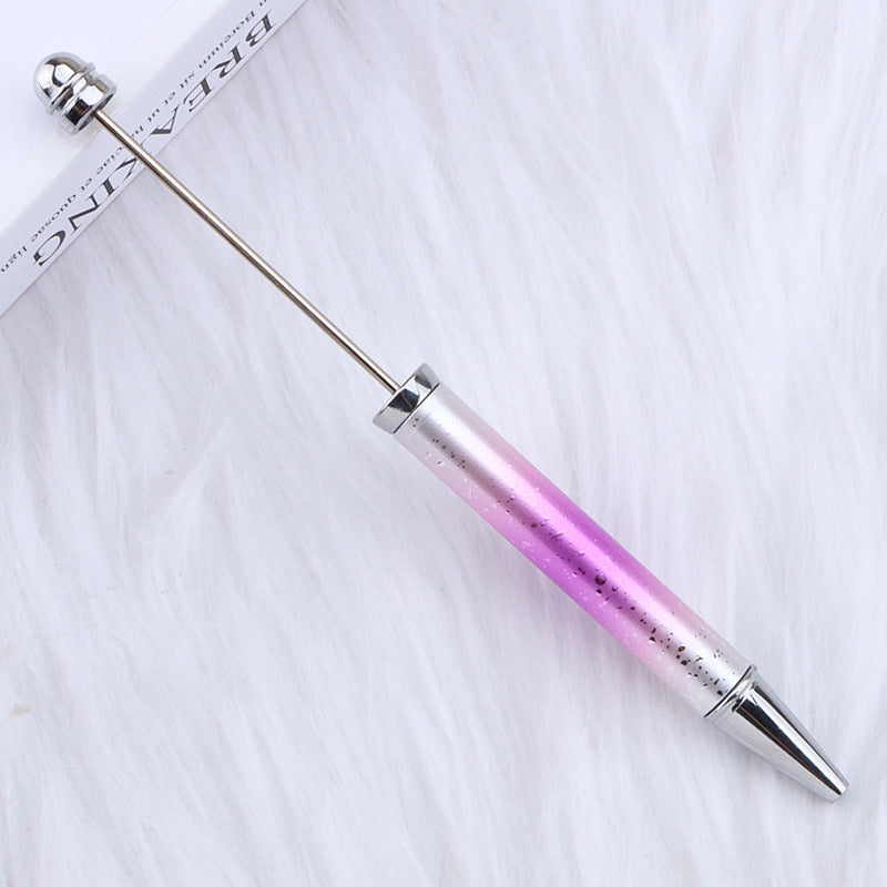 Wholesale Beadable Pensdiy UV Electroplating Starry Sky Sequins Gradient Beaded Ballpoint Pen